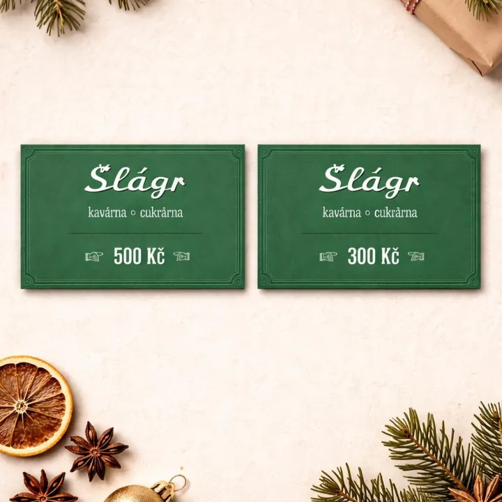 🎁 Dárkové poukazy jsou u nás k dostání v hodnotě 300 nebo 500 Kč a potěší každého milovníka dobré kávy i příjemné atmosféry.

Těšíme se na vaši návštěvu a přejeme vám klidný advent plný malých radostí 🤍

#kavarnaslagr #darkovepoukazy #vanocnidarek #slagrcafe #giftvoucher